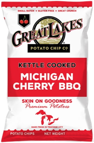 Kettle Cooked Potato Chips – Michigan Cherry BBQ (1.375 Oz, 28 Bags) + Surprise Gift from SUPERDEALS