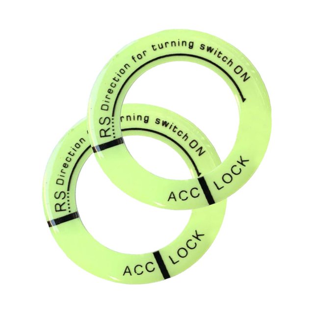 Sidaley Pegatina luminosa con orificio de encendido de coche de resina, letra decorativa elegante, accesorios de calcomanía para motocicleta y Automoción decorativa y accesorios