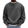 thumbnail image 7 of DYTTDG Men's Crew Neck Sweatshirt, Long Sleeve Loose Fit Solid Color Casual Pullover for Fall & Spring Everyday Wear, 7 of 7