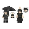 2Pcs Wednesday Minifigures Building Blocks Action Figures Toys for Kids Adults Fans Collectible Gift for Birthday, Christmas, Halloween