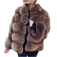 thumbnail image 1 of Women Plus Size Warm Winter Loose Plush Jacket Coat, 1 of 4