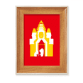 thumbnail image 1 of Cambodian Tourist Temple Sign Desktop Wooden Photo Frame Display Picture Art Painting Multiple Sets, 1 of 3