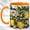 Orange, variant on Coastal Lemon Coffee Mug, Citrus Seashell Mug, Ceramic 11 oz