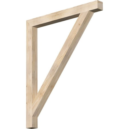 

Ekena Millwork 3 1/2 W x 40 D x 48 H Traditional Block Smooth Bracket Douglas Fir