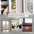 thumbnail image 3 of Cinta de aislamiento de espuma autoadhesiva, burletes para puertas y ventanas, sello de puerta de insonorización a prueba de sonido, burlete, refrigeración, aire acondicionado S Feliz Sencillez, 3 of 5