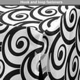 thumbnail image 4 of Art Deco Dog Crate Cover, Abstract Curling Monochrome Black Stripes Minimalist Toned Mosaic Spirals, Easy to Use Pet Kennel Cover Small Dogs Puppies Kittens, 7 Sizes, White Charcoal Grey, by Ambesonne, 4 of 6