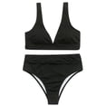 thumbnail image 3 of VerPetridure Bikini Sets for Women High Waisted Women Striped Push Up High Cut Hight Waist Halter Bikini Set Two Piece Swimsuit, 3 of 7