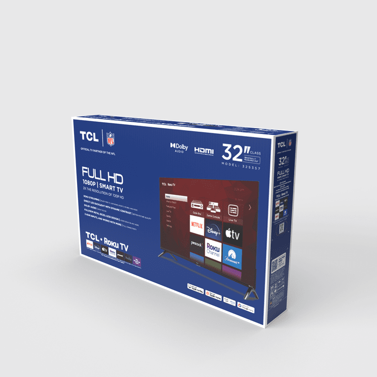 TCL 32” Class S3 (32S357) Full HD 1080p LED Smart TV with TCL 32” Class S3 (32S357) Full HD 1080p LED Smart TV with