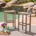 thumbnail image 6 of Cassie Outdoor 30 Inch Acacia Wood Barstools, Set of 2, Grey Finish, 6 of 6