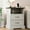 1-White, variant on FANRAL 2 Drawers Dresser for Bedroom,Farmhouse Nightstand with Charging Station & Open Shelf,24" Wide Wooden Chest of Drawers,Rustic Storage Cabinet,White Dresser