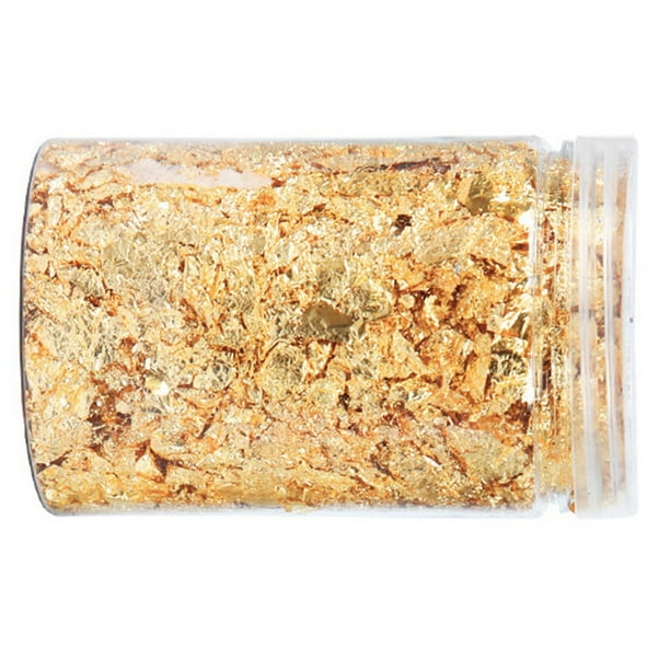 Wosthever Festival de la hoja de hoja de oro Pastel Postre Pastelería Copos de caramelo Panadería Bar Comida Platos Té Bebida Decoración DIY Craft Artesanía Oro Wosthever HA004194-01