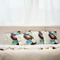 thumbnail image 3 of Ambesonne Indie Throw Pillow Cover 4 Pack, Gramophone Records Audio, 24", Blue Orange Black, 3 of 6