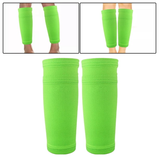 Espilleras Pierna Rendimiento Soporte Pantorrilla Calcetines de compresión Transpirable Verde shamjiam Mangas de espinilleras