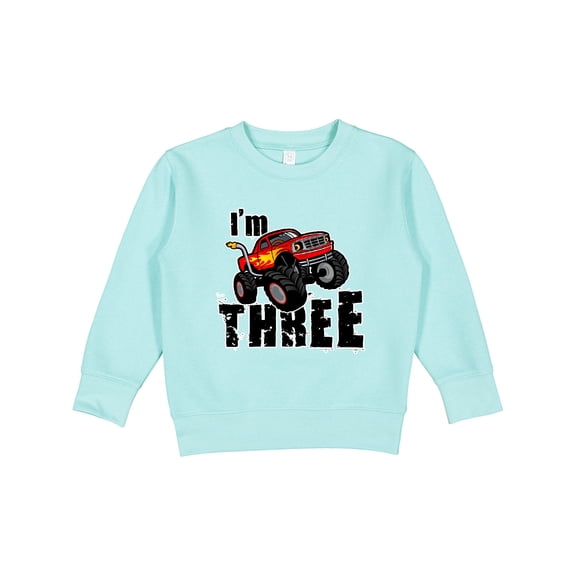Inktastic Monster Truck 3rd Birthday Toddler Sweatshirt