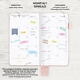 thumbnail image 4 of Clever Fox Pocket Planner Weekly - Undated Monthly Goal Planner and Calendar for Increasing Productivity, Mini Planner Perfect for Purse, Size: 3.7" x 6.7", Start Anytime, Lasts 1 Year - Rose Gold, 4 of 7