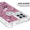 thumbnail image 4 of Compatible with Motorola Moto G Stylus 5G Case Glitter Liquid Cute Clear Phone Case Floating Quicksand Shockproof Protective Bumper Silicone TPU Case for Moto G Stylus 5G Love Rose YB, 4 of 9