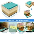 HAXIHA 3D Notepad Creative Tree House 2025 New Desk Calendar Memo Pad
