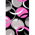 thumbnail image 3 of PREMIUM 3D Effect Hand Carved Thick Modern Contemporary Abstract Area Rug Design 1062 Pink 4' X 5'3'', 3 of 11
