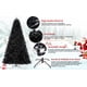 thumbnail image 5 of Árbol de Navidad KTKDE negro artificial de 2,3 m con 1450 puntas y más detalles, 5 of 8