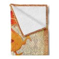 thumbnail image 2 of Dragon Soft Flannel Fleece Throw Blanket, Chinese Folk Elements Cartoon Style Serpent with Traditional Motifs, Cozy Plush for Indoor and Outdoor Use, 60" x 80", Orange Vermilion Apricot, by Ambesonne, 2 of 5