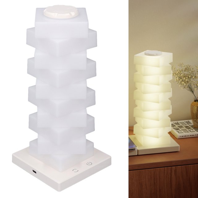 Lámpara de Mesa LED, Escrito de Control de Táctil Luz de Luz Cálida APILABLE PARA DORMitorio