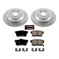 thumbnail image 3 of PowerStop Rear Z23 Evolution Sport Carbon-Fiber Ceramic Brake Pad and Drilled & Slotted Rotor Kit Fits: HONDA Select Models K5859, 3 of 10