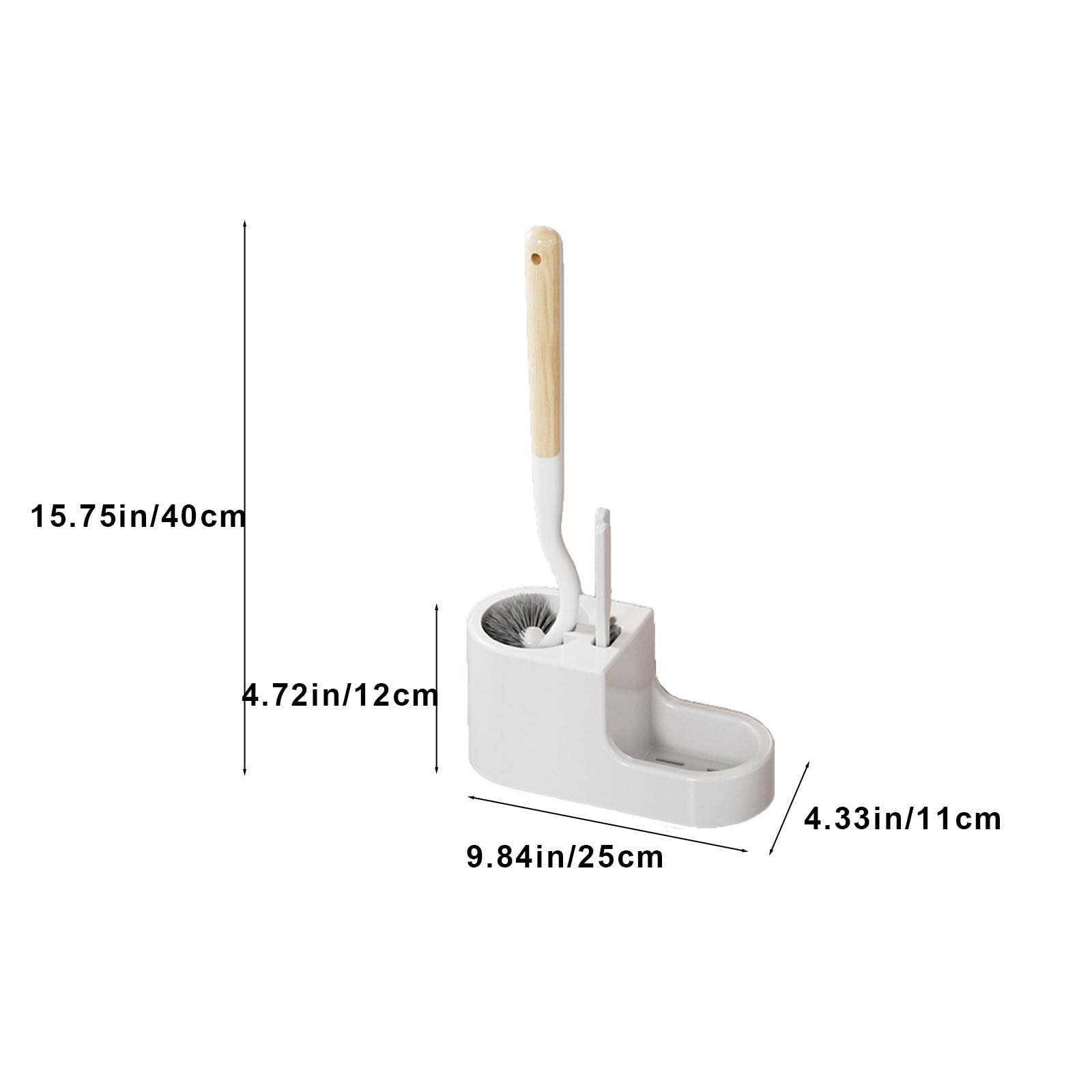 Toilet Brush and Holder Set with Drip Tray | Toilet Bowl Brush & Toilet Bowl Cleaner Brush Combo | Bathroom Cleaning Organizer | Strong Bristles | Easy Maintenance | Xuniizn