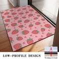 thumbnail image 3 of Red Strawberry Plants Fruit Heart Pink Pattern Door Rugs,Washable Non Slip Door Mats Indoor,Decorative Door Mats,Entry Mat Indoor for Entrance,Bedroom,Kitchen,Bathroom,20"x32", 3 of 6