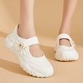thumbnail image 2 of CAIXAI Walking Shoes Women Wide Toe Box Shoes Women Lightweight Knit Upper Embroidery Sneakers Women Closed Toe Slip on Adjustable Upper Platform Mary Janes Hands-Free Sports Shoes, 2 of 8