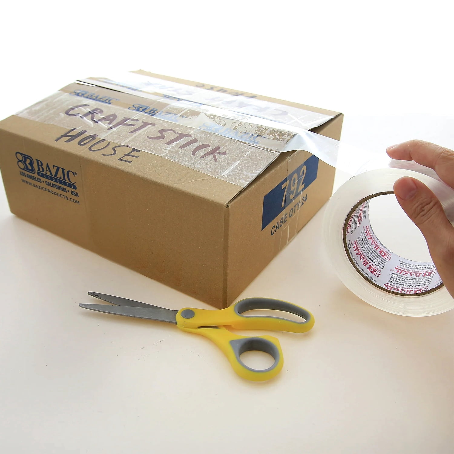 Bazic Transparent Clear Tape Refill 1.88" x 109.3 yds. Clear 36 Rolls/Pack (BAZ918)