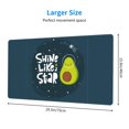 thumbnail image 2 of Xecao Avocado in Space1 for Waterproof Mouse Pad - Extended Contour Mouse Mat, Large Gaming Mousepad Laptop Keyboard Mat with Non-Slip Rubber Base, 2 of 8