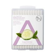 Almay Oil Free Gentle Makeup Eraser Sticks, Makeup Remover Cotton Swabs with Aloe, Hypoallergenic, Cruelty Free, Fragrance Free, Dermatologist Ophthalmologist Tested, 24 Count