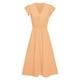 thumbnail image 5 of Vestido informal de mujer con cuello en V y cintura lisa - Tejido de poliéster - Estilo fresco - Tallas S-XL, 5 of 6
