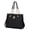 Black, variant on Makenna Vegan Leather Womens Shoulder Bag by Mia K