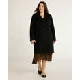 thumbnail image 3 of Time and Tru Women's and Women's Plus Faux Wool Boyfriend Coat, Sizes XS-3X, 3 of 4