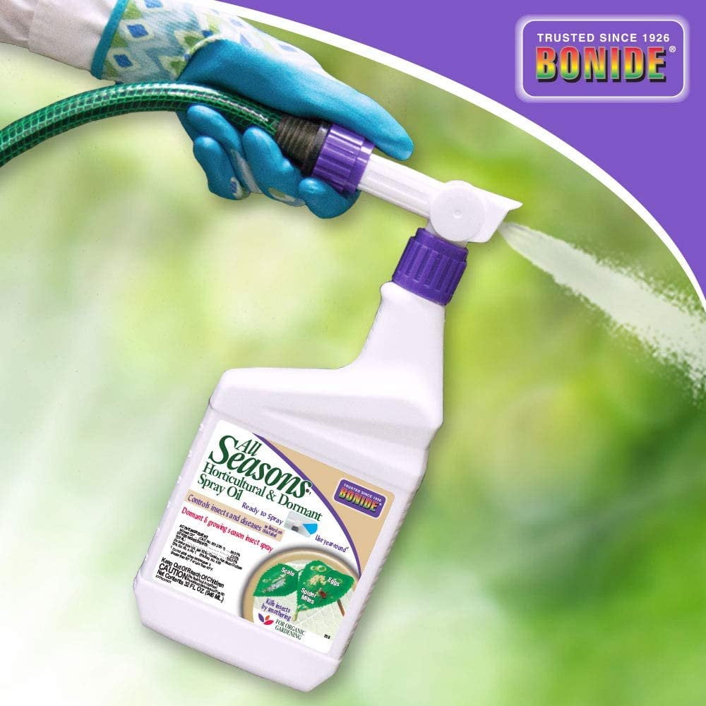 Bonide All Seasons Horticultural and Dormant Spray Oil - Ready to Spray Insecticide - 32 oz