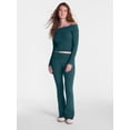 thumbnail image 2 of No Boundaries Cable Knit Off The Shoulder Sweater, Women's XXS-XXL, 2 of 6