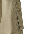 thumbnail image 5 of BRGZLK Mens Cargo Pants Wide Straight Leg High Waist Outdoor Loose Fit Pants With Pockets Casual Soft Climbing Hiking Trousers, 5 of 5