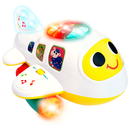 Electronic Airplane Toys Baby Learning Toys for 1+ Year Old Boys, Play Vehicle