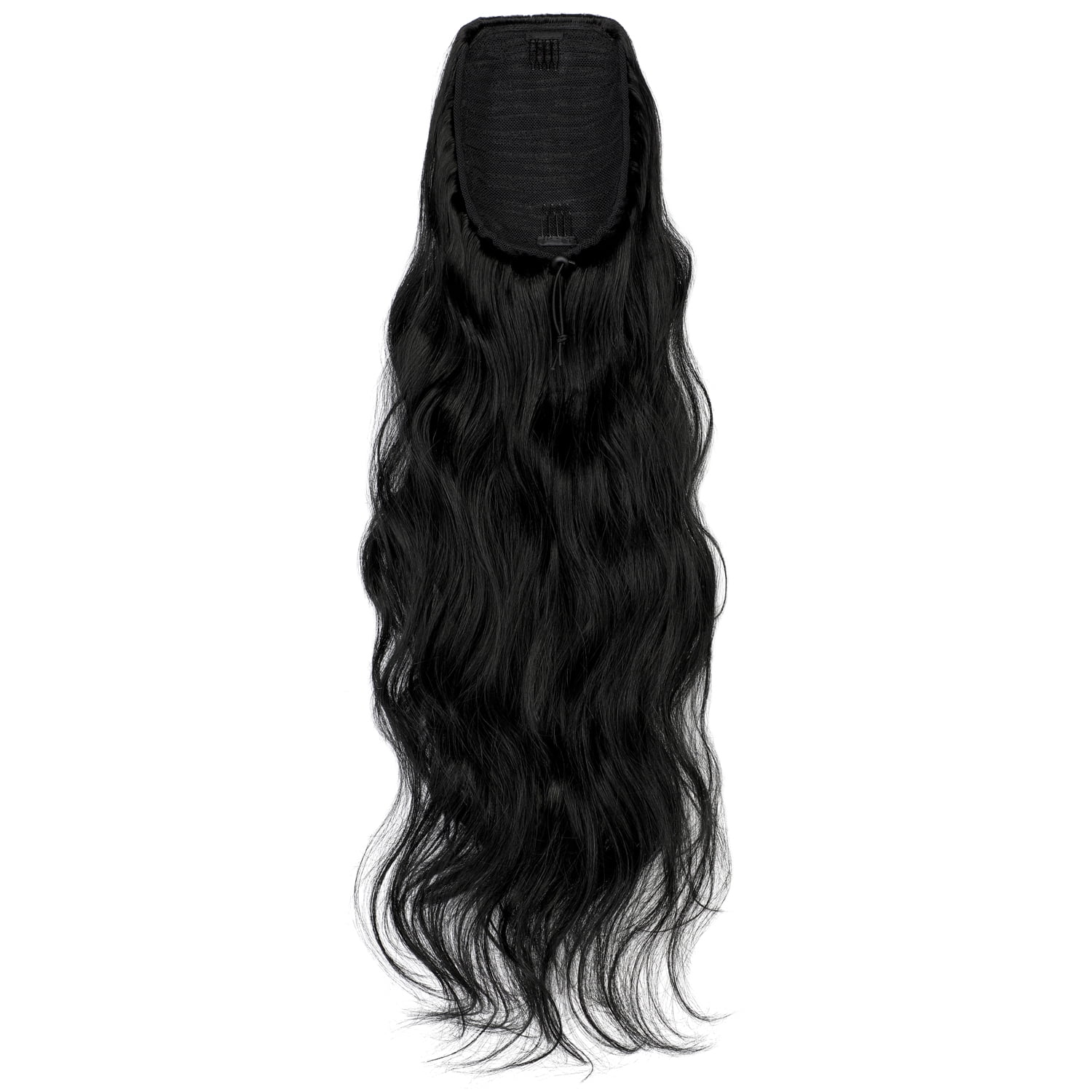 Dulchany 22" Long Wavy Drawstring Ponytail, Women Natural Soft Clip in Ponytail Extension Synthetic Hair Extensions Hairpie