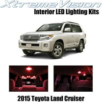 XtremeVision Interior LED for Toyota Land Cruiser 2015  13 pcs Red Interior LED Kit   Installation Tool