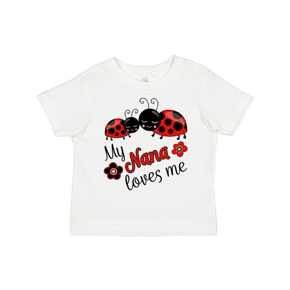 Inktastic My Nana Loves Me with Cute Ladybugs Boys or Girls Toddler T-Shirt