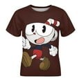 thumbnail image 4 of Cuphead T-Shirts for Boys Girls, Kids 3D Print Short Sleeve, Unisex Crew Neck Tee Shirts for Youth, 4 of 9