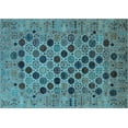 thumbnail image 1 of Ahgly Company Indoor Rectangle Oriental Light Blue Industrial Area Rugs, 5' x 7', 1 of 4