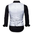 thumbnail image 5 of Lilgiuy Men's Everyday Party Casual Print Double Breasted Blazer Jacket White Winter Fashion 2022, 5 of 5