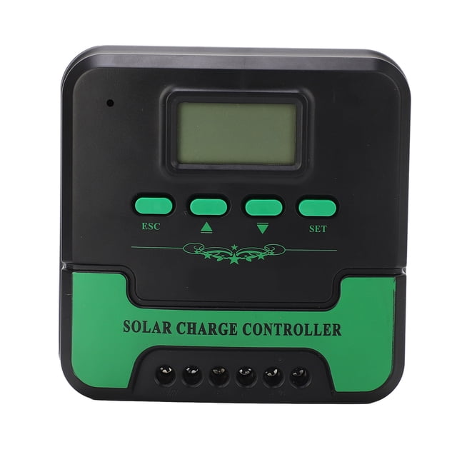 Controlador de carga de panel solar, controlador de carga solar MPPT Pantalla LCD Controlador solar V Controlador solar compacto y liviano