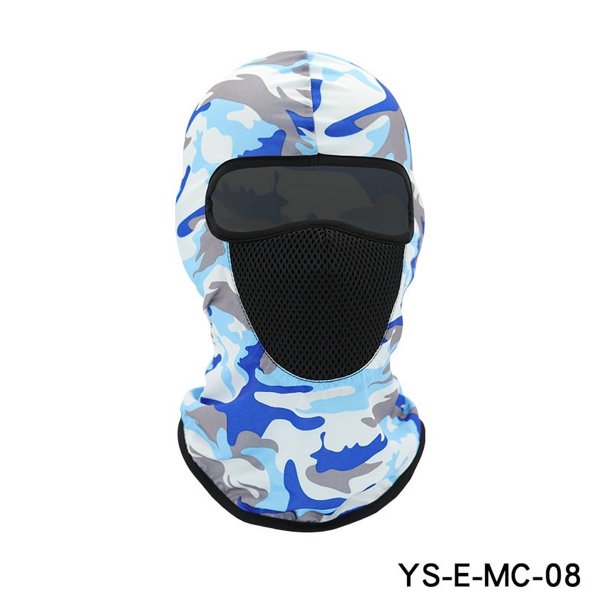 Gorro con estampado de seda de hielo, para montar al aire libre, máscara para la cabeza, forro transpirable, máscara para bicicleta, gorro para la cabeza