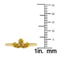 thumbnail image 5 of SZUL Women's Citrine Pear Shape Three Stone Ring in 10K Yellow Gold, 5 of 6