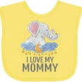 thumbnail image 3 of Inktastic I Love My Mommy Cute Elephants in Night Sky Boys or Girls Baby Bib, 3 of 4