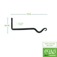 thumbnail image 2 of Achla Designs Set of 2 Outdoor Garden Upturned Hanger Hooks, 8 Inch Long, Black Powder Coat Finish, 2 of 4